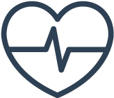 illustration of a heart with a pulse