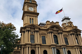 bendigo Detail of Bendigo Town Hall
