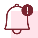 Bell with alert icon